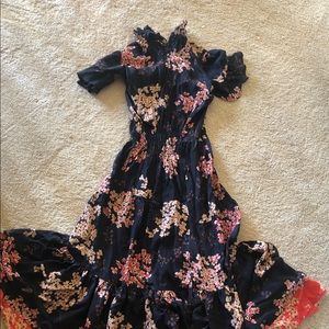 Stunning Rebecca Taylor high neck maxi dress